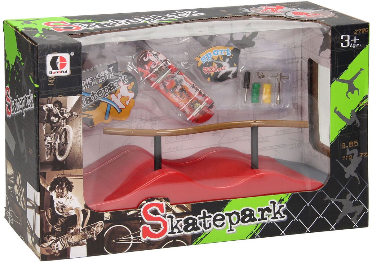Finger -Skateboard mit Stunt Trail