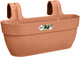 Elho Vibia Campana Easy Hanger L 46 – Balkonkasten mit Aufhängehaken – 100 % recycelter Kunststoff – ø 46,0 x H 26,5 cm – Terra