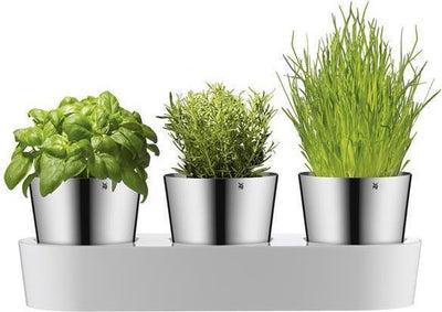 WMF Gourmet Kräutergarten - Kräutertopf - 3-teilig - Edelstahl - modernes Design