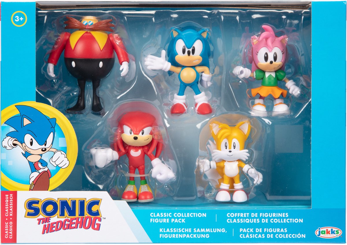 Jakks Sonic - Sonic 6 cm Actfiguren Set