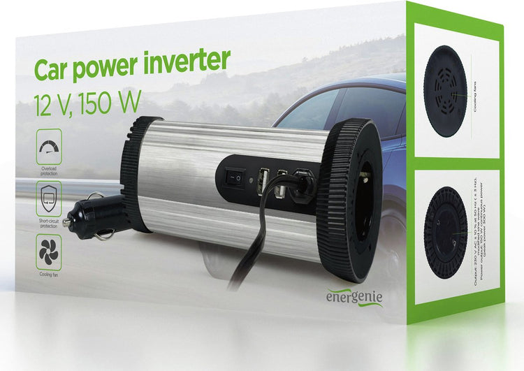 Energenie Auto-Wechselrichter – Eingang 11 V – 15 V – Ausgang 230 V – 150 Watt