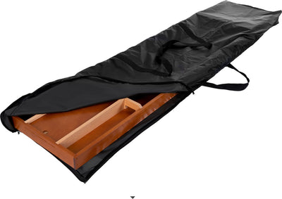 Longfield Shuffleboard-Abdeckung schwarz – Schutzhülle für Holz-Shuffleboard – langlebige Aufbewahrungshülle 202 x 44 x 8 cm –