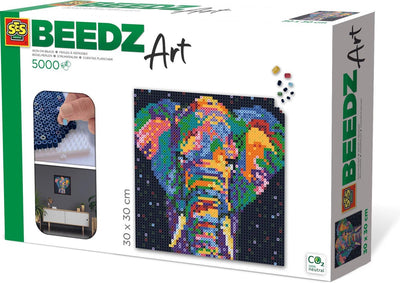 Ses creative - beedz art - Elephant Fantasy - 5000 Bügelperlen mit Grundplatten und Bügelbögen - ab 12 Jahren