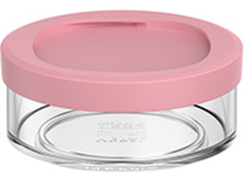 Mepal Lunchpot Fach Ellipse – 200 ml – Extrafächer für Lunchpot 500 ml – Joghurtbecher und Müslibecher to go – spülmaschinenfest – Vivid Mauve