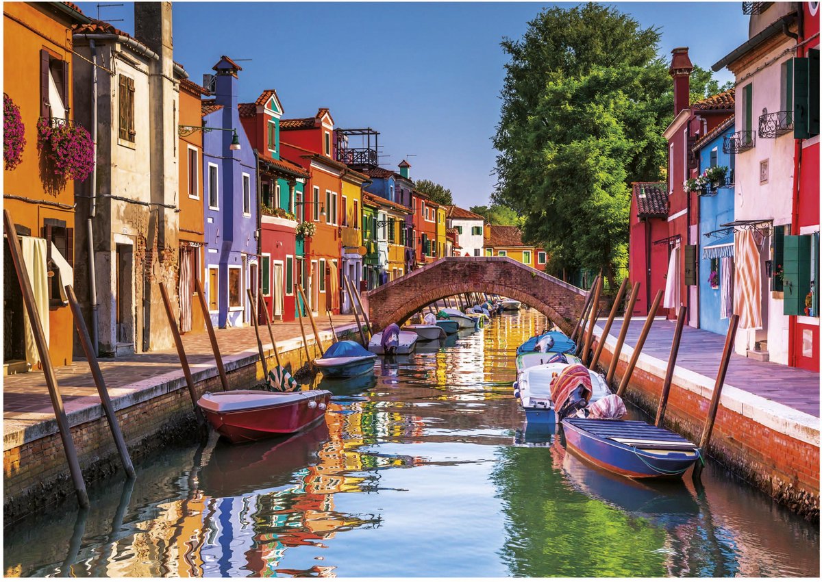 Educa Puzzle Burano Italien 3000 Teile Erwachsenenpuzzle.