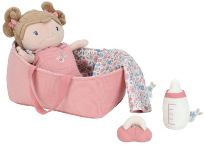 Little Dutch Babypuppe im Korb rosa 25cm
