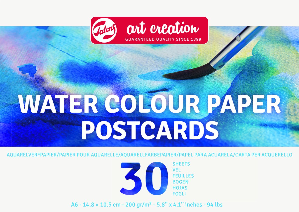 TALENS Art Creation Aquarell Paint Paper 10.5x14,8 cm 200g30v