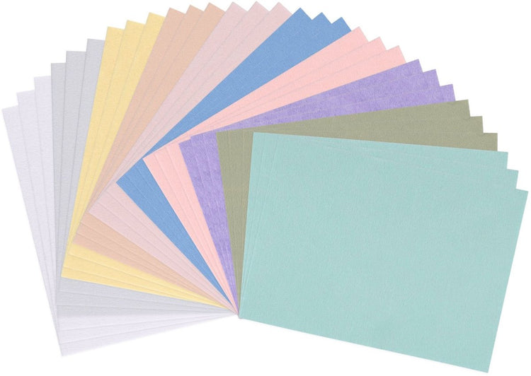 Vaessen Kreativfilz – A3 – 1 mm – 30 Blatt Hobbyfilz – 10 Pastellfarben