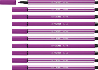 Stabilo Pen 68 - Premium-Filzstift - Flieder - Box mit 10 Stück