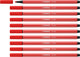 Stabilo Pen 68 Filz -Tip Pen Carmine Red (68 48)