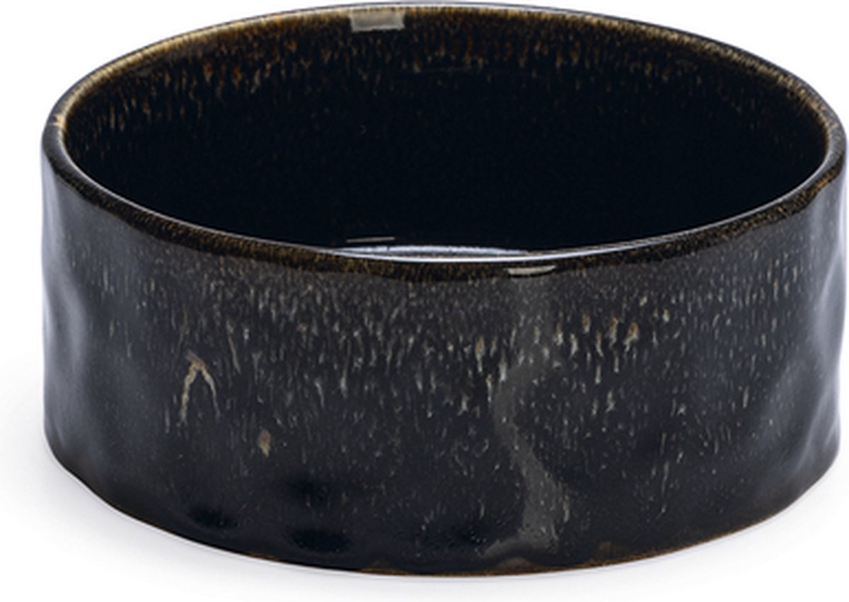 Designed by Lotte Jace Hundefutternapf – Futternapf Trinknapf – spülmaschinenfest – Keramik – Schwarz – 1200 ml