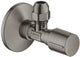 Grohe Eckventil Kompression 1 2x3 8 m. Metallgriff aus gebürstetem Hartgraphit