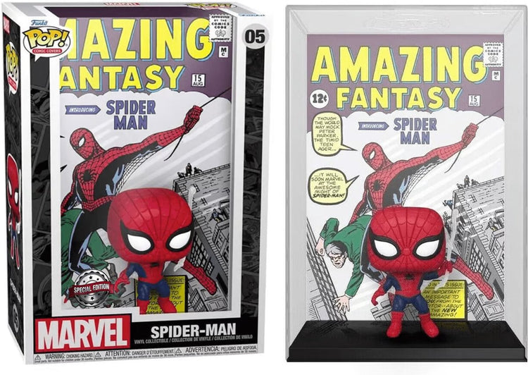 Funko-Pop! Comic-Cover: Spider-Man – Amazing Fantasy 05 exklusiv