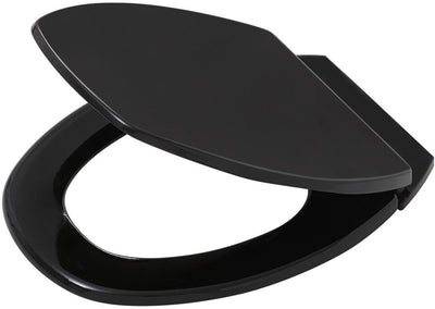 Tiger Logston - Toilettensitz - Toilettensitz - leicht zu reinigen - MDF - FSC - Schwarz