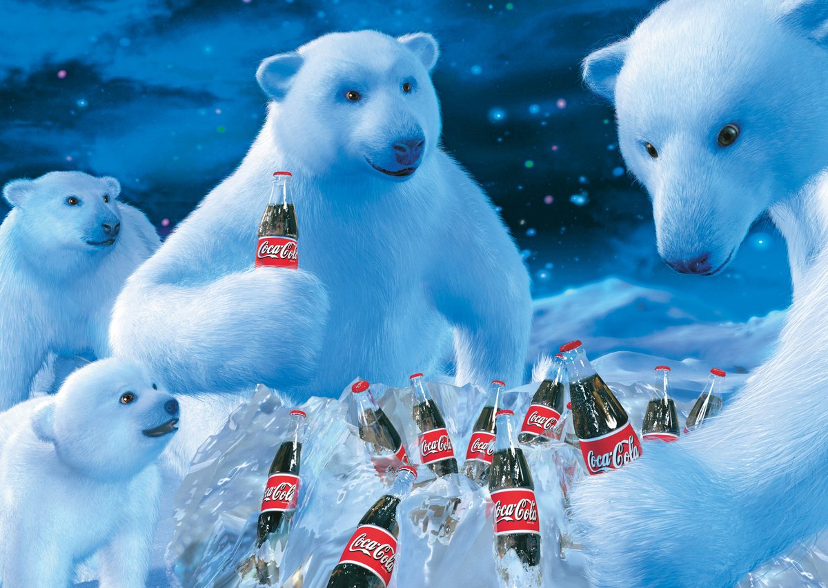 Schmidt Puzzle Coca-Cola-Eisbären – 1000 Teile – Puzzle.