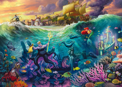 Schmidt Puzzle Disney die kleine Meerjungfrau Ursula 1000-teiliges Puzzle.
