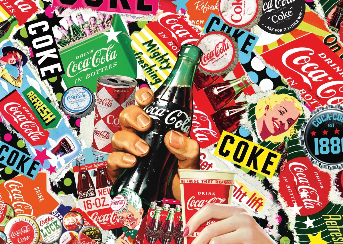 Schmidt Puzzle Coca Cola ist es! - 1000 Teile Puzzlespaß.