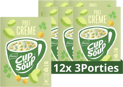 Knorr Tasse Suppe - Lauchcreme - ohne Geschmacksverstärker, Farb- und Konservierungsstoffe - 36 Portionen