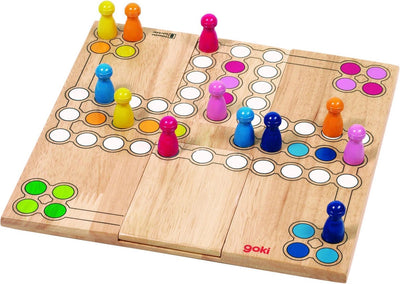 Goki hölzerne Ludo -Spielvariable