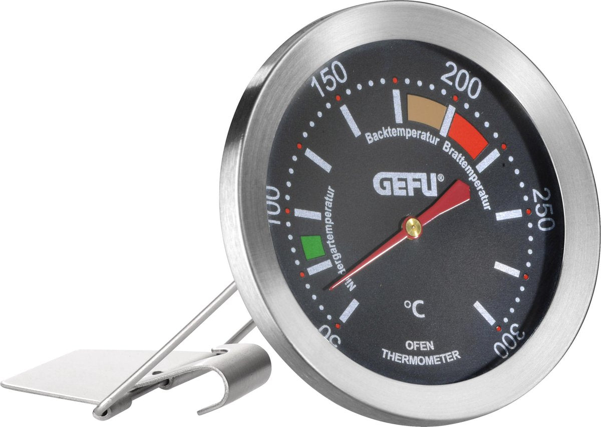 Gefu Messimo Ofenthermometer – analoges Ofenthermometer – Edelstahl