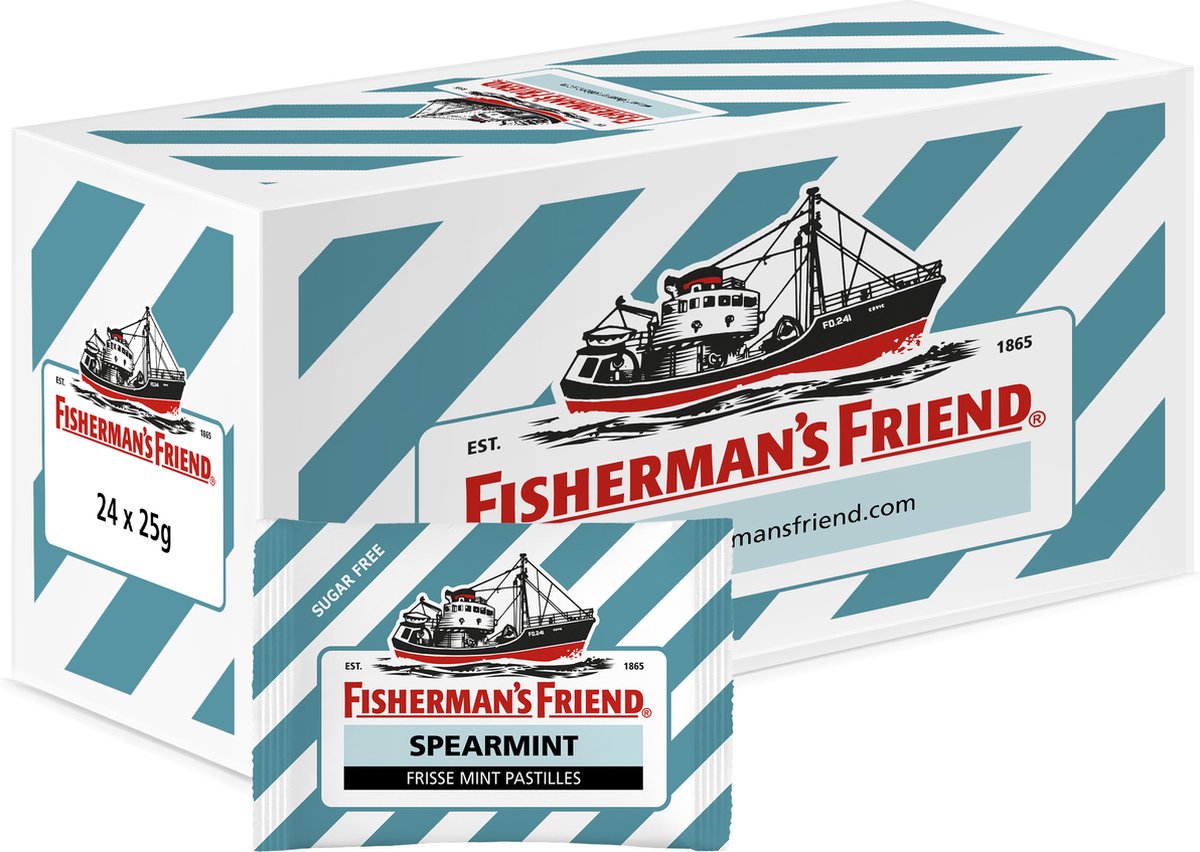 Fisherman's friend spearmint sugar-free (24x 25gr)