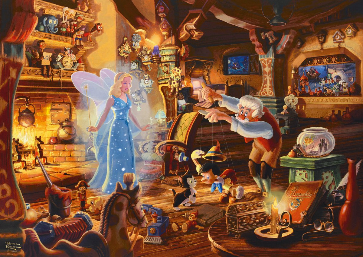 Schmidt - Disney Pinocchio - Thomas Kinkade - 1000 Teile - Puzzle