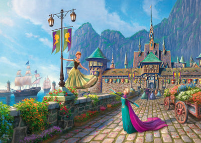 Schmidt Puzzle Disney Frozen Arendelle 1000 Teile Puzzle.