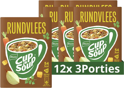 Knorr Cup a Suppe – Rindfleisch – ohne Geschmacksverstärker, Farb- und Konservierungsstoffe – 36 Portionen