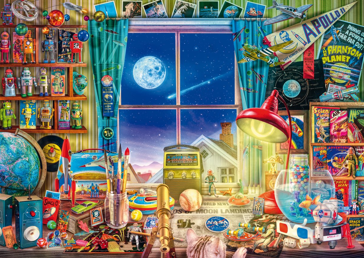Schmidt - Puzzle - Zum Mond - 1000 Teile - Erwachsene - ab 12 Jahren
