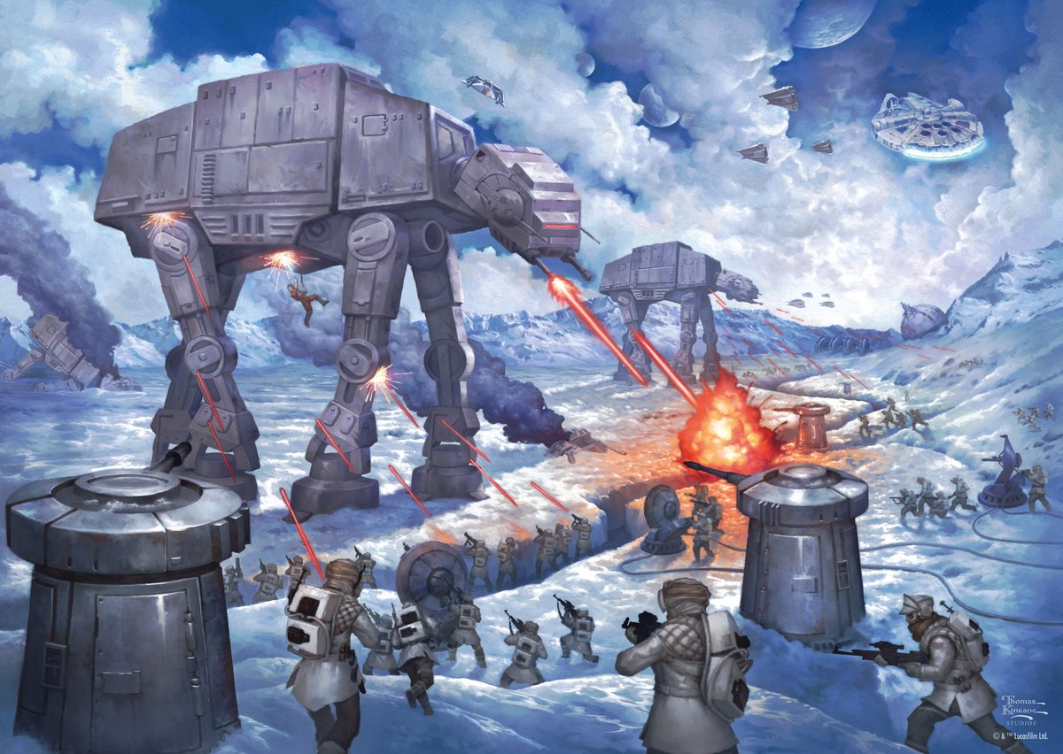 Schmidt Star Wars Puzzle Battle of Hoth 1000 Teile Pappe.