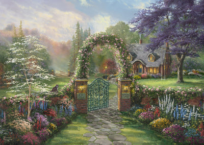 Schmidt Puzzle Thomas Kinkade Kolibrihaus 1000 Kunstwerke.
