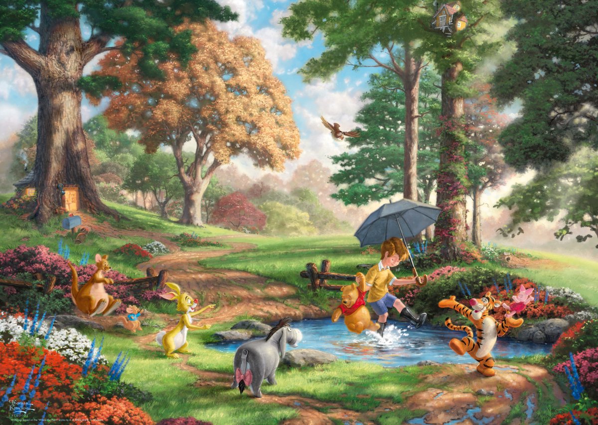 Schmidt Puzzle Disney Winnie the Pooh 1000 Teile Thomas Kinkade.