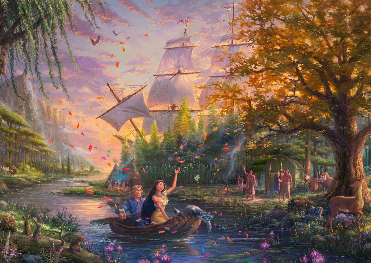 Schmidt Puzzle Disney Pocahontas 1000 Teile aus Pappe.