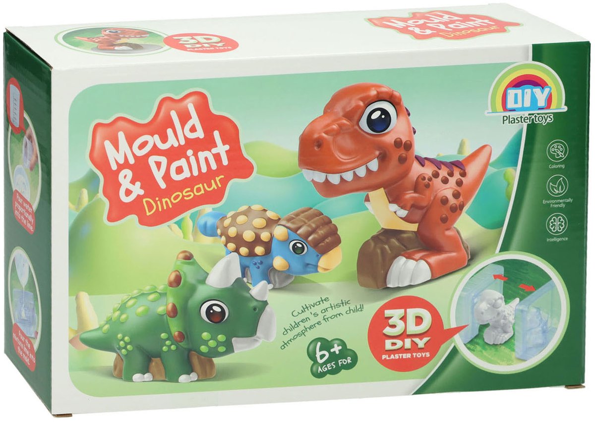Casting-Malerei Dino 3d