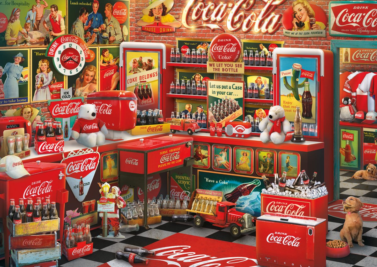 Schmidt Puzzle Coca Cola Nostalgie 1000 Teile Klassiker.