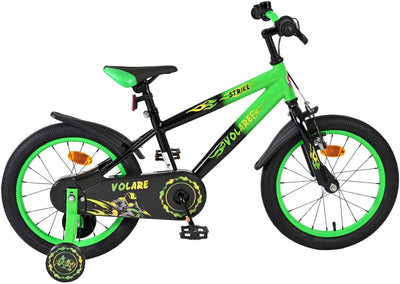 Volare Strike Kinderfahrrad – Jungen – 16 Zoll – Schwarz Grün