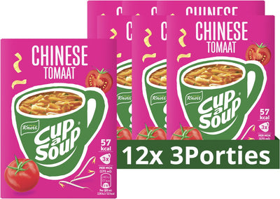 Knorr Tasse Suppe – Chinesische Tomate – ohne Zusatz von Geschmacksverstärkern und Konservierungsstoffen – 36 Portionen