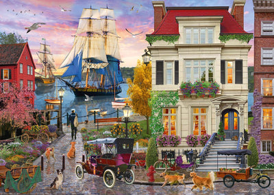 Schmidt - Puzzle - Schiff im Hafen - 1000 Teile - Erwachsene - ab 12 Jahren