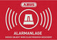 Abus au1423 Warnaufkleber Alarmanlage Sprache Deutsch (B x H) 74 mm x 52,5 mm