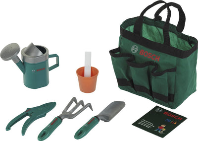 Klein Toys Bosch Garden 6-teilige Gartentasche - Spielzeug - inkl. verschiedene Gartenaccessoires - grün