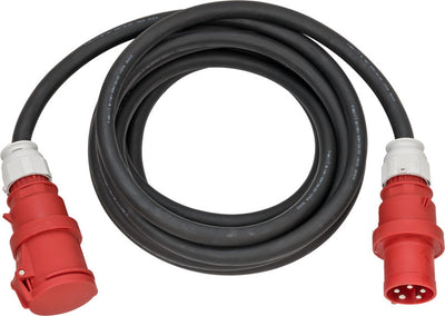 Brennerstuhl CEE-Verlängerungskabel IP44 (20 m Kabel, H07RN-F 5G16,0, 400V 63A 5-polig mit CEE-Stecker und Kupplung, für den Außenbereich IP44, hergestellt in Deutschland) schwarz