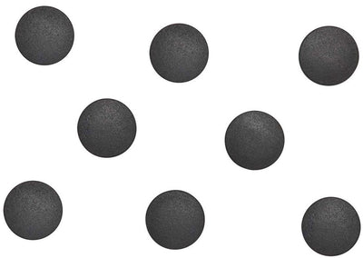 Maul Magnet massiv rund 8 Stück 0,3 kg Kunststoff Ferrit bruchsicher ø 2 x 0,75 cm schwarz