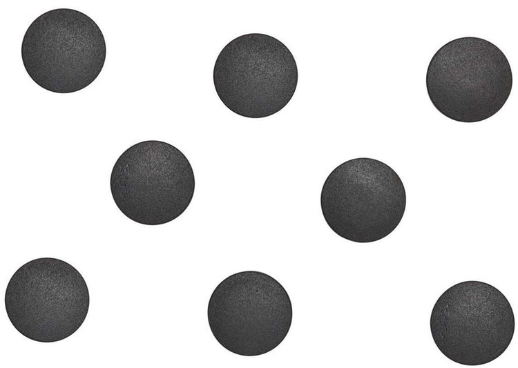 Maul Magnet massiv rund 8 Stück 0,3 kg Kunststoff Ferrit bruchsicher ø 2 x 0,75 cm schwarz