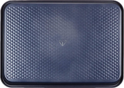 Blaue Diamant-Kuchenform 22 x 25,2 cm – PFAS-freie Antihaftbeschichtung – Keramik-Backschicht – ofenfest bis 230 °C – rechteckig – blau