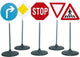 Kleines Verkehrszeichenset (72cm 5 Stück)