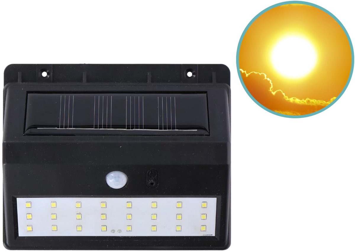Grundig Solar-Wandleuchte – 14 x 11,6 x 5 cm – mit Dämmerungssensor