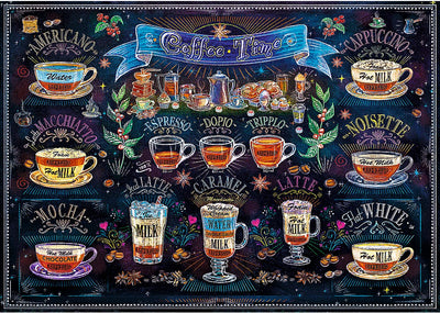 Trefl Puzzle „Kaffeezeit“ 500 Teile – Puzzle für Kaffeeliebhaber.