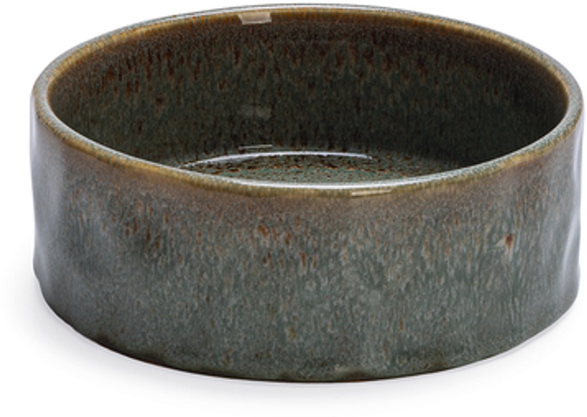 Designed by Lotte Jace Futternapf für Hunde – Futternapf Trinknapf – spülmaschinenfest – Keramik – Grün – 700 ml
