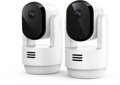 Arlo Essential3 HD PTZ-Überwachungskamera für den Innenbereich, 2 Kameras