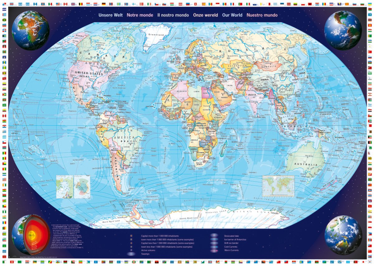 Schmidt - Puzzle - Unsere Welt - 2000 Teile - Erwachsene - ab 14 Jahren